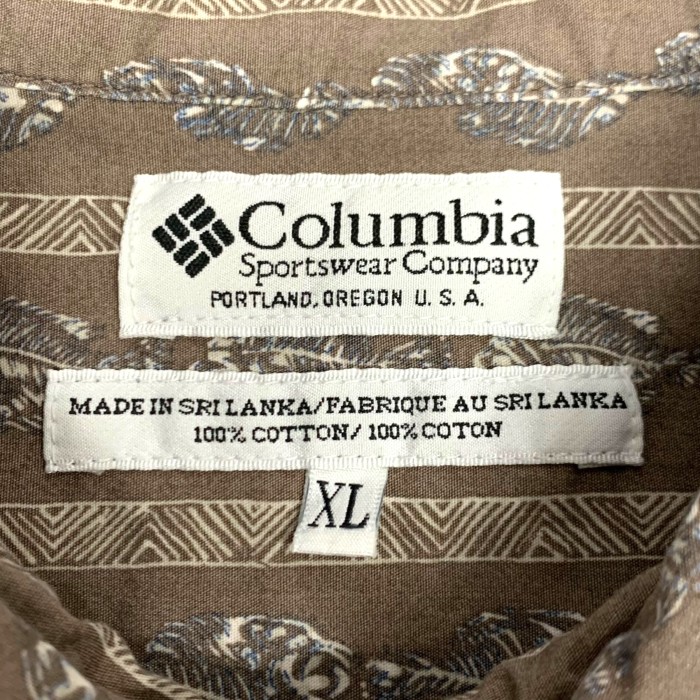 90’s “Columbia” S/S Fish Bone Pattern Shirt | Vintage.City Vintage Shops, Vintage Fashion Trends