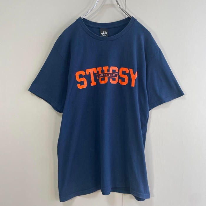 STUSSY big logo print T-shirt size M 配送C ステューシー　両面プリントロゴTシャツ | Vintage.City 古着屋、古着コーデ情報を発信