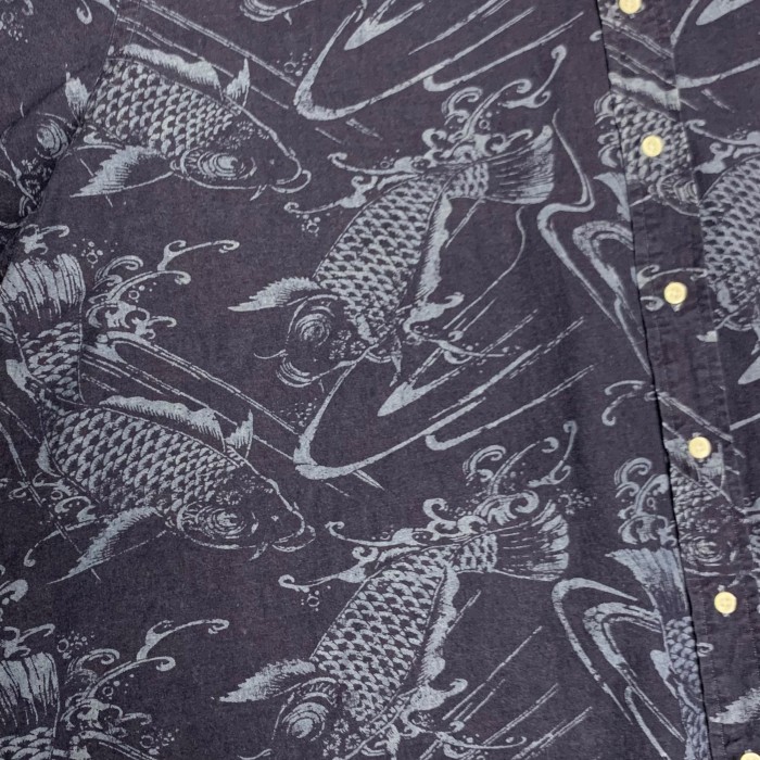 “Ralph Lauren” S/S Oversized Koi Pattern Shirt | Vintage.City 古着屋、古着コーデ情報を発信