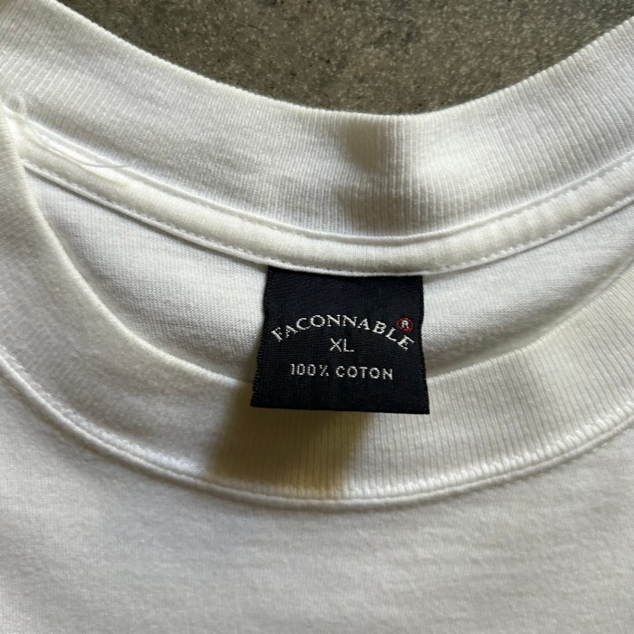 faconnable tシャツ アートチックtシャツ ホワイト XL 海軍 | Vintage.City 古着屋、古着コーデ情報を発信