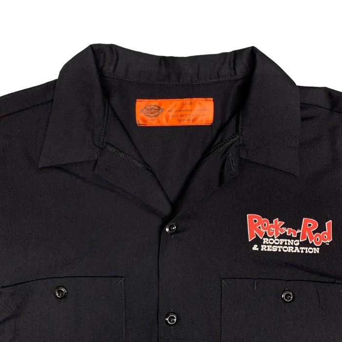 “Rock ‘n’ Rod” S/S Print Work Shirt | Vintage.City 古着屋、古着コーデ情報を発信