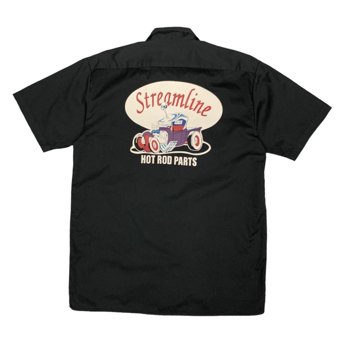 “STEAM LINE” S/S Print Work Shirt | Vintage.City 古着屋、古着コーデ情報を発信