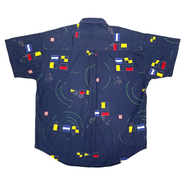 90’s “CHAPS Ralph Lauren” S/S Signal Flag Pattern Shirt | Vintage.City 빈티지숍, 빈티지 코디 정보