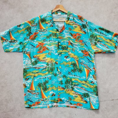 aloha shirts アロハシャツ ハワイアン民族衣装 半袖総柄 古着カリブ | Vintage.City 古着屋、古着コーデ情報を発信
