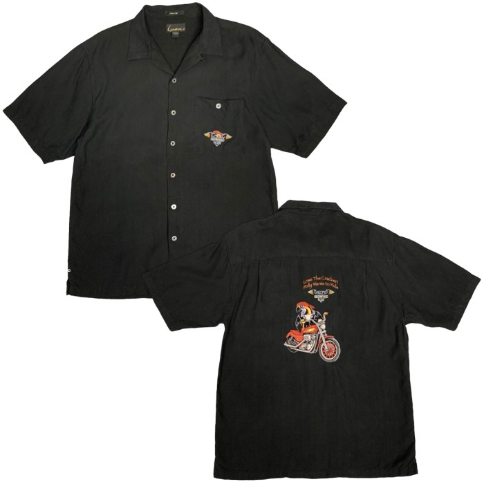 “STONE BREWING” S/S Embroidery Work Shirt | Vintage.City 古着屋、古着コーデ情報を発信