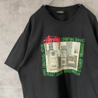 STUSSY machine photo T-shirt size L 配送B ステューシー　メキシコ製　フォトプリントTシャツ | Vintage.City 古着屋、古着コーデ情報を発信