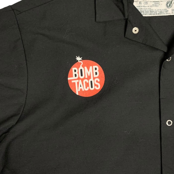 “BOMB TACOS” S/S Print Work Shirt XL | Vintage.City Vintage Shops, Vintage Fashion Trends