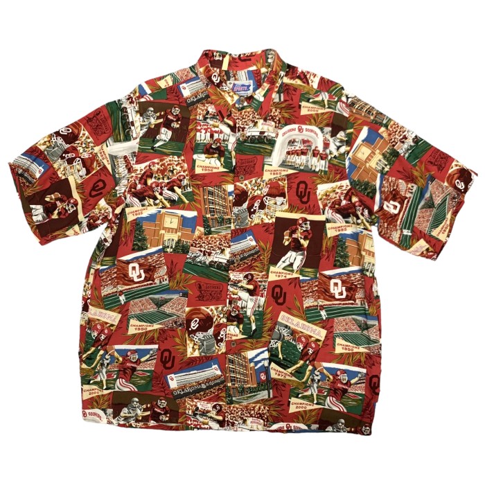 00’s “SNOONERS” S/S Pattern Rayon Shirt | Vintage.City 빈티지숍, 빈티지 코디 정보