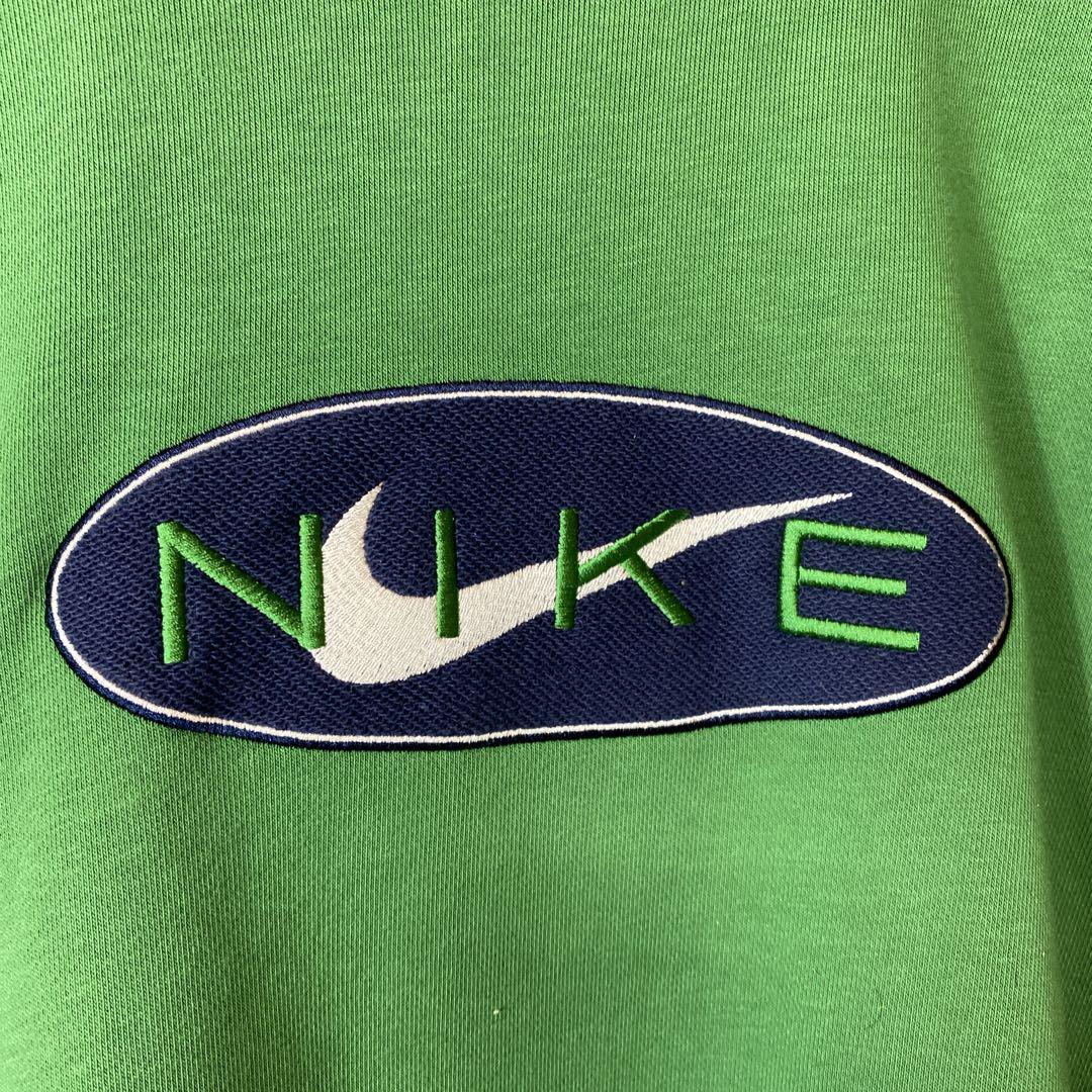 NIKE big logo sweat size XL 配送A ナイキ センタービッグ刺繍ロゴ 