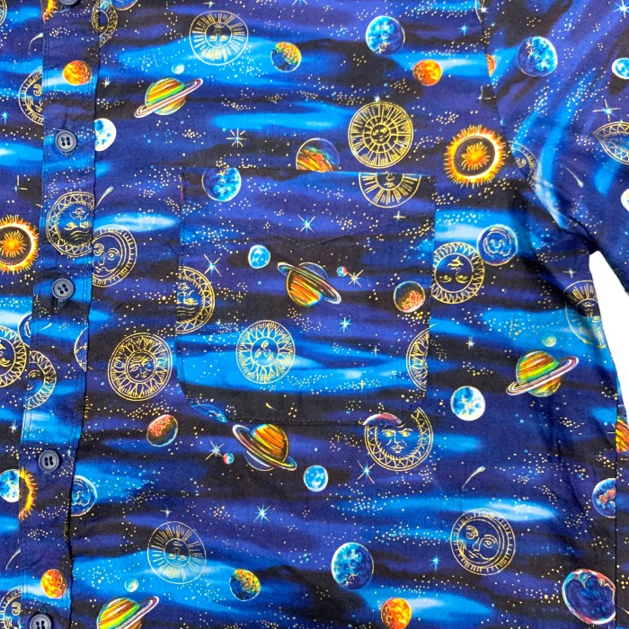OLD S/S Planet Pattern Shirt | Vintage.City 古着屋、古着コーデ情報を発信