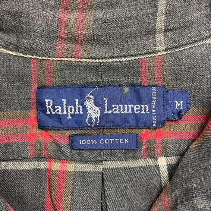 Ralph Lauren ラルフローレン ボタンダウンシャツ チェックシャツ メンズM | Vintage.City 古着屋、古着コーデ情報を発信