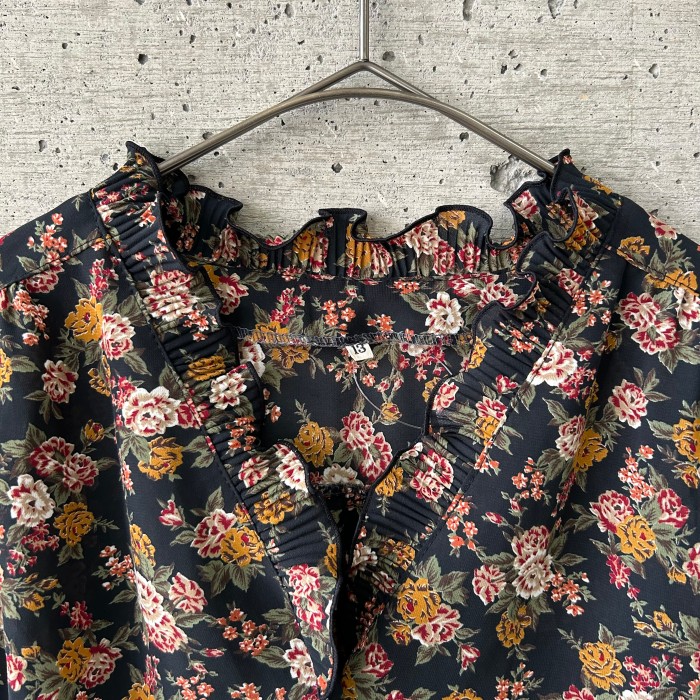 Japan vintage Floral blouse | Vintage.City 빈티지숍, 빈티지 코디 정보