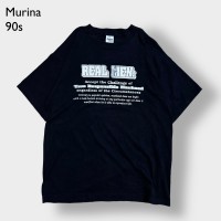 murina 90s USA製 プリント Tシャツ ヴィンテージ  半袖 シングルステッチ ビッグサイズ バックプリント XL 黒 古着 | Vintage.City 古着屋、古着コーデ情報を発信