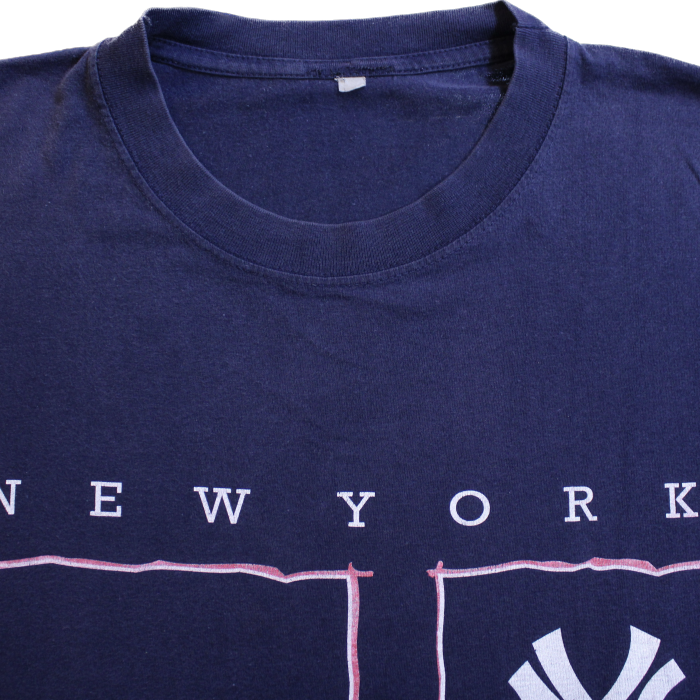1990's MLB New York Yankees Nutmeg Body Tee / 1990年代 メジャーリーグ ニューヨークヤンキース ナツメグ Tシャツ L | Vintage.City 빈티지숍, 빈티지 코디 정보