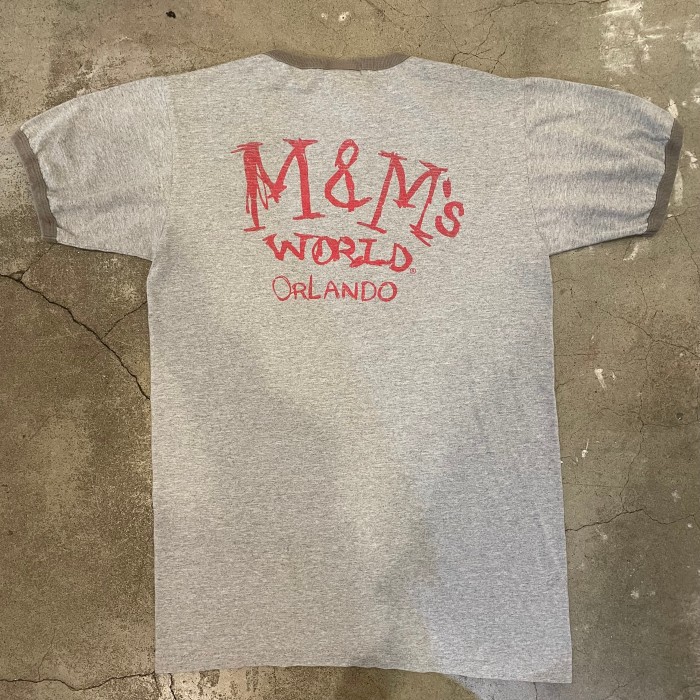 m&m's print ringer t-shirt | Vintage.City 빈티지숍, 빈티지 코디 정보