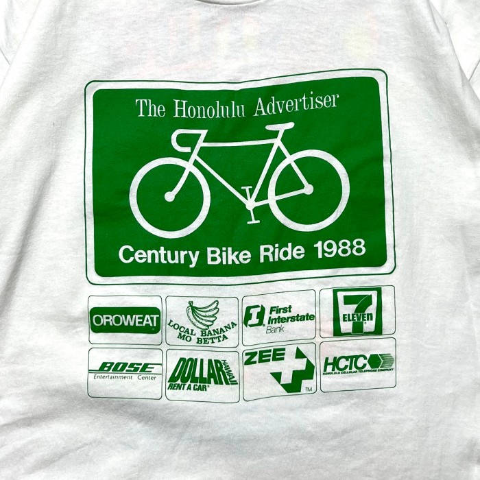 Honolulu Century Bike Ride 1988 デザインTee | Vintage.City 빈티지숍, 빈티지 코디 정보