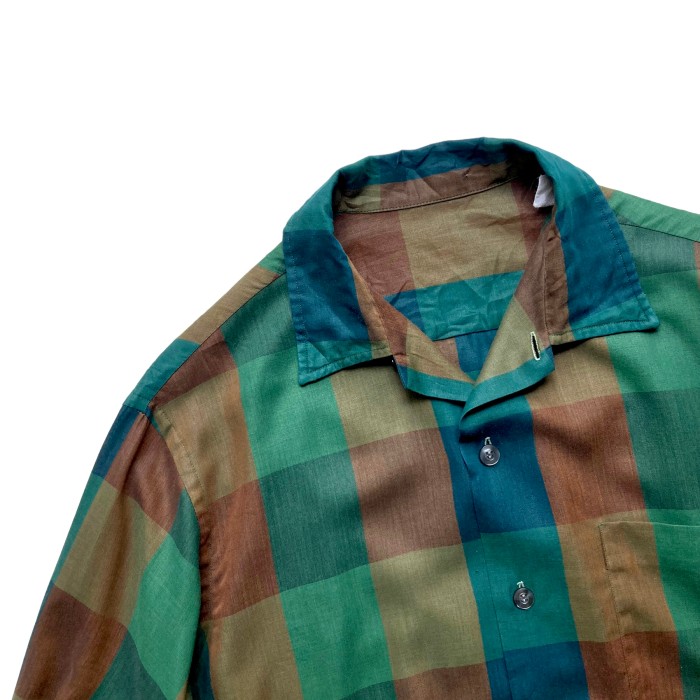 60’s Unknown Vintage Rayon × Polyester Shirt | Vintage.City 빈티지숍, 빈티지 코디 정보