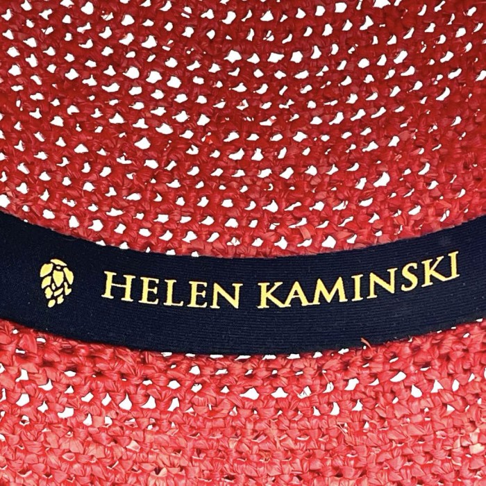 HELEN KAMINSKI ヘレンカミンスキー ラフィアハット 麦わら帽子 レッド系 | Vintage.City 빈티지숍, 빈티지 코디 정보