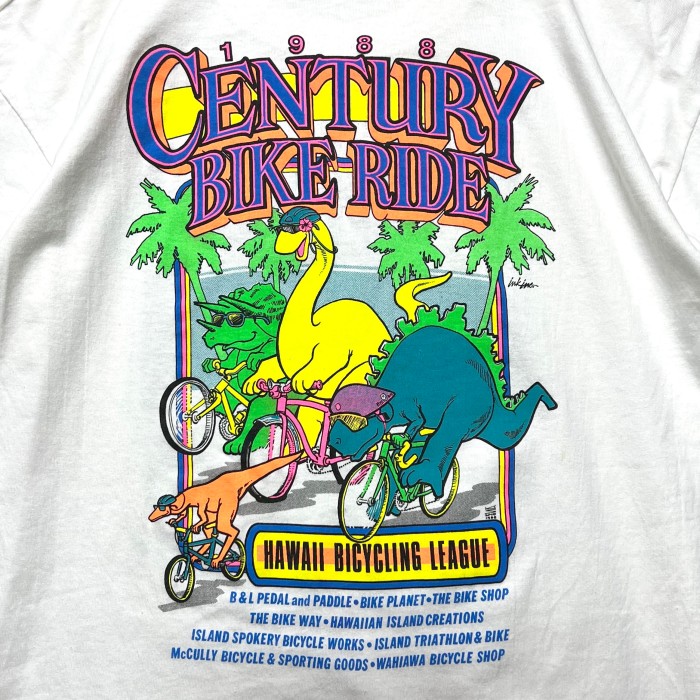Honolulu Century Bike Ride 1988 デザインTee | Vintage.City 빈티지숍, 빈티지 코디 정보