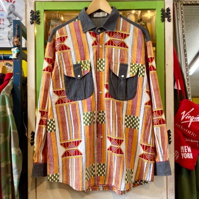80's〜90's mexican long sleeve shirt XL | Vintage.City 古着屋、古着コーデ情報を発信