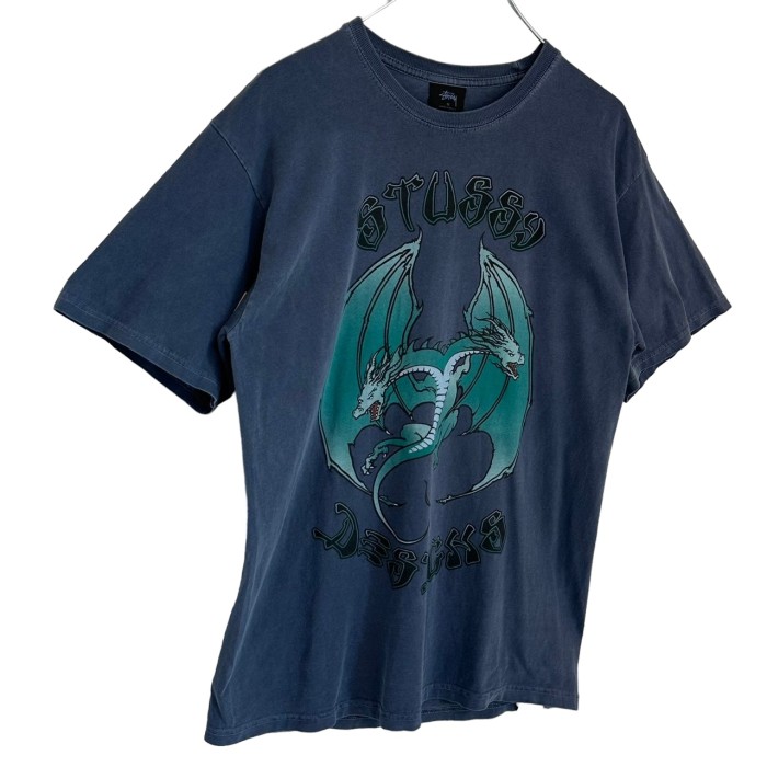stussy ステューシー Tシャツ プリントロゴ デカロゴ ドラゴン 龍 | Vintage.City 古着屋、古着コーデ情報を発信