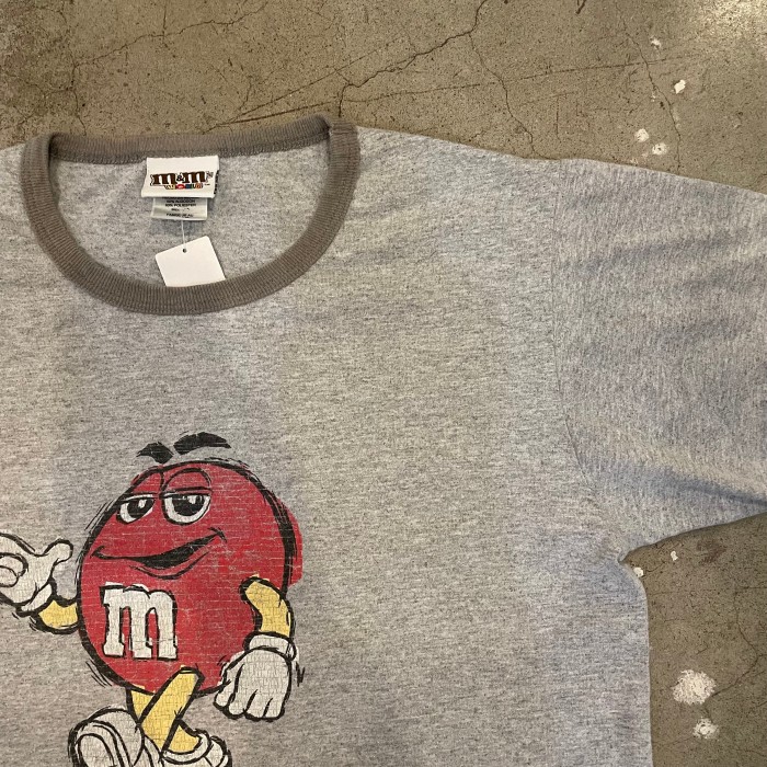 m&m's print ringer t-shirt | Vintage.City 빈티지숍, 빈티지 코디 정보