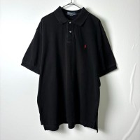 古着 90s ラルフローレン 刺繍ロゴ ポロシャツ 鹿の子 半袖 ブラック XL | Vintage.City 빈티지숍, 빈티지 코디 정보