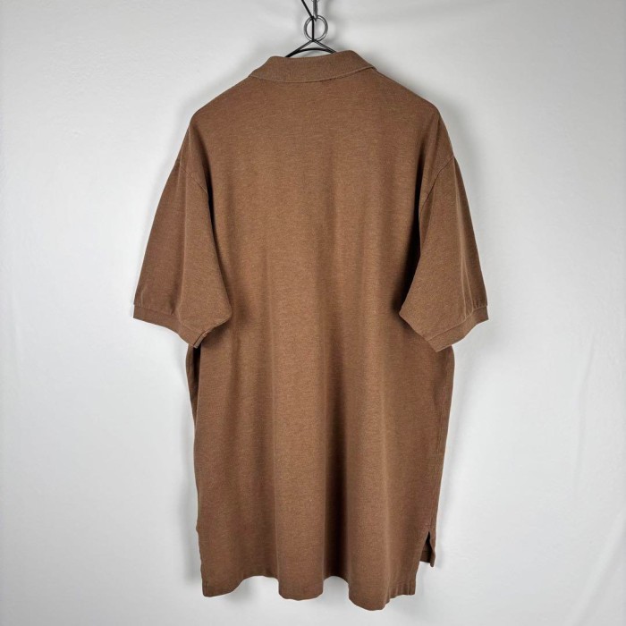 古着 90s ラルフローレン ポロシャツ 半袖 鹿の子 刺繍ロゴ ブラウン XL | Vintage.City 古着屋、古着コーデ情報を発信
