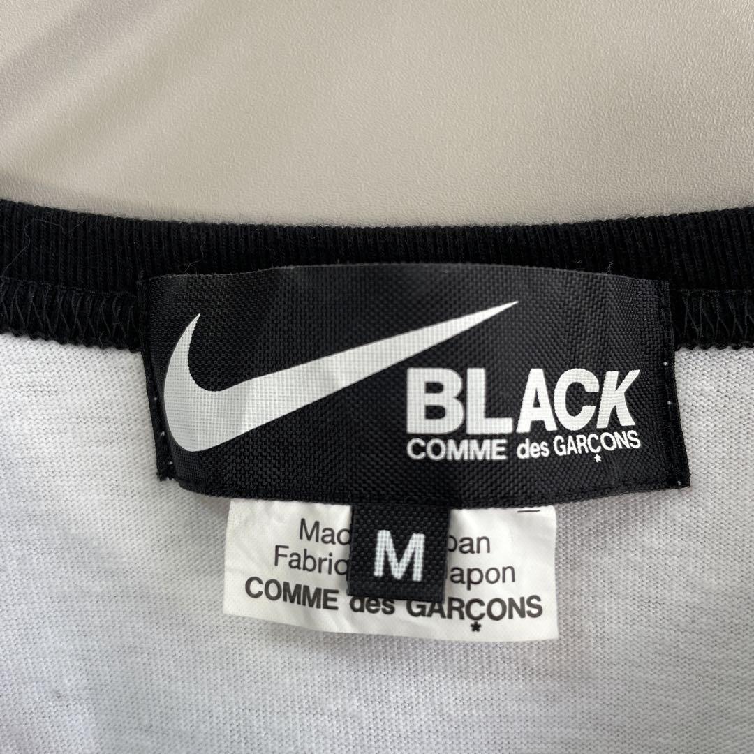NIKE ✖️ BLACK COMME des GARCONS big logo ringer T-shirt size M ...