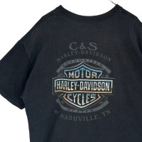HARLEY DAVIDSON Tシャツ XL 両面ロゴ プリントロゴ ファイア | Vintage.City 古着屋、古着コーデ情報を発信