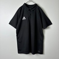adidas 袖ライン スリーライン ポロシャツ ゲームシャツ ブラック M | Vintage.City 빈티지숍, 빈티지 코디 정보
