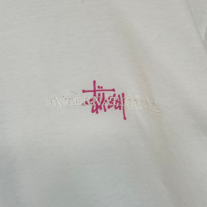 stussy ステューシー Tシャツ 刺繍ロゴ ワンポイントロゴ | Vintage.City 빈티지숍, 빈티지 코디 정보