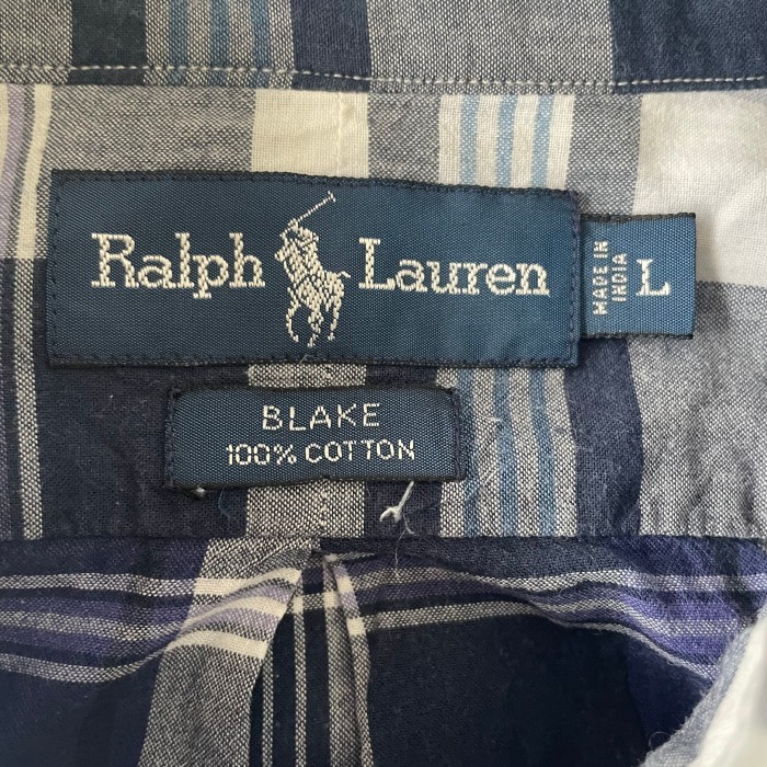 90’s~00’s Ralph Lauren/ラルフローレン BLAKE 半袖チェックシャツ  ボタンダウンシャツ 古着 fc-1871 | Vintage.City 古着屋、古着コーデ情報を発信