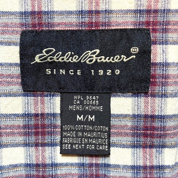 “Eddie Bauer” L/S Plaid Shirt | Vintage.City 빈티지숍, 빈티지 코디 정보