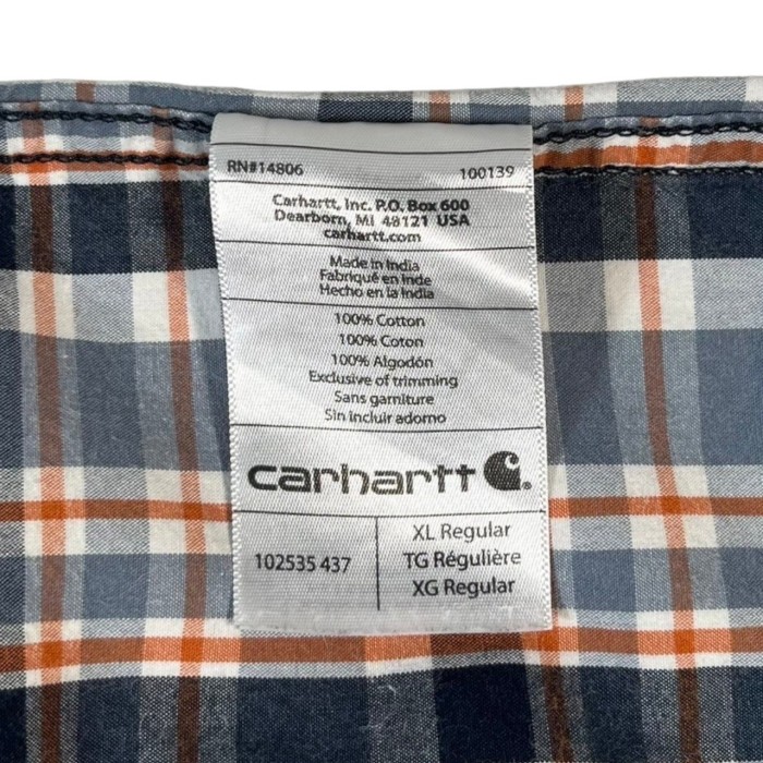 “carhartt” S/S Plaid Shirt | Vintage.City 古着屋、古着コーデ情報を発信