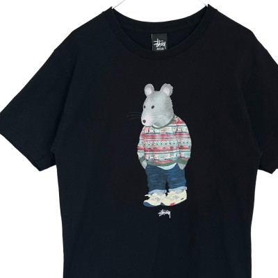 stussy ステューシー Tシャツ プリントロゴ センターロゴ ネズミ | Vintage.City 古着屋、古着コーデ情報を発信