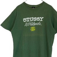 stussy ステューシー Tシャツ L センターロゴ プリントロゴ 90s | Vintage.City 古着屋、古着コーデ情報を発信