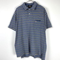 90s ラルフローレン ポロジーンズ ポロシャツ ボーダー 天竺 ネイビー L | Vintage.City 빈티지숍, 빈티지 코디 정보