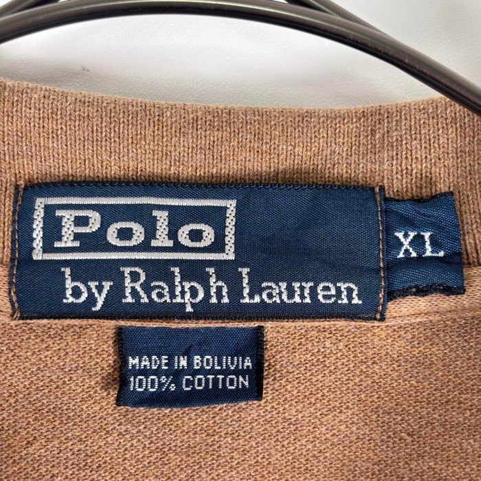 古着 90s ラルフローレン ポロシャツ 半袖 鹿の子 刺繍ロゴ ブラウン XL | Vintage.City 古着屋、古着コーデ情報を発信