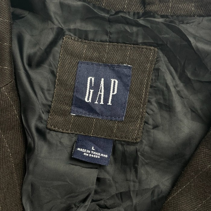【00's】 ギャップ OLD GAP L テーラードジャケット ストライプ | Vintage.City 古着屋、古着コーデ情報を発信