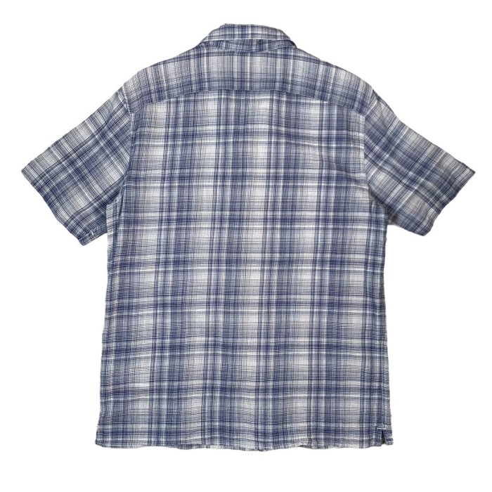 ”BANANA REPUBLIC” S/S Open Collar Ombre Shirt | Vintage.City 古着屋、古着コーデ情報を発信