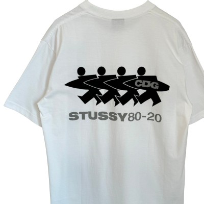 stussy ステューシー Tシャツ バックロゴ プリント CDG コラボ | Vintage.City 빈티지숍, 빈티지 코디 정보