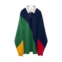 OLD L/S Multi Color Rugby Shirt | Vintage.City Vintage Shops, Vintage Fashion Trends