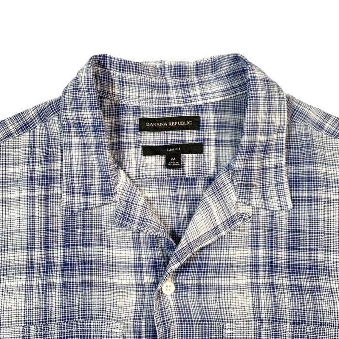 ”BANANA REPUBLIC” S/S Open Collar Ombre Shirt | Vintage.City 빈티지숍, 빈티지 코디 정보