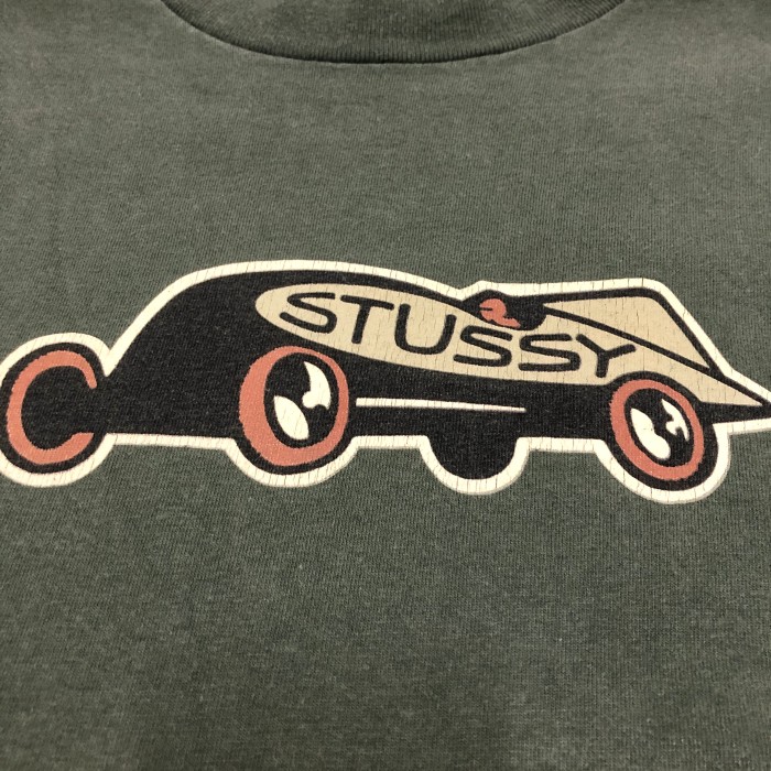 90s OLD STUSSY/Racing car print Tee/USA製/XL/リーシングカープリントT/Tシャツ/カーキ/ステューシー/オールドステューシー/古着/ヴィンテージ/アーカイブ | Vintage.City Vintage Shops, Vintage Fashion Trends