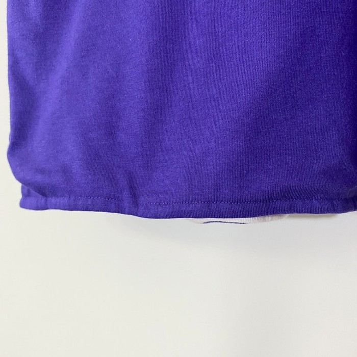 POLO SPORT ダブルフェイス リバーシブル ボーダー 紫 オレンジ 白 Tシャツ M | Vintage.City 古着屋、古着コーデ情報を発信