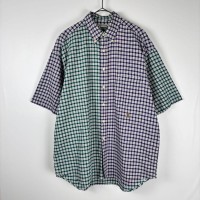 90s USA古着 シャツ 半袖 チェック クレイジー バイカラー 緑 紫 M | Vintage.City 古着屋、古着コーデ情報を発信