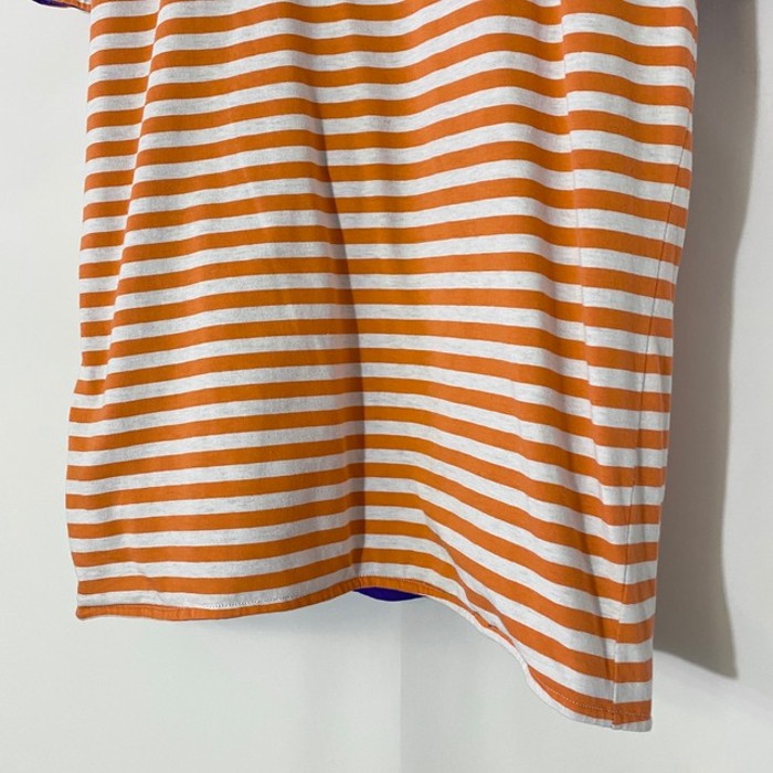 POLO SPORT ダブルフェイス リバーシブル ボーダー 紫 オレンジ 白 Tシャツ M | Vintage.City 빈티지숍, 빈티지 코디 정보