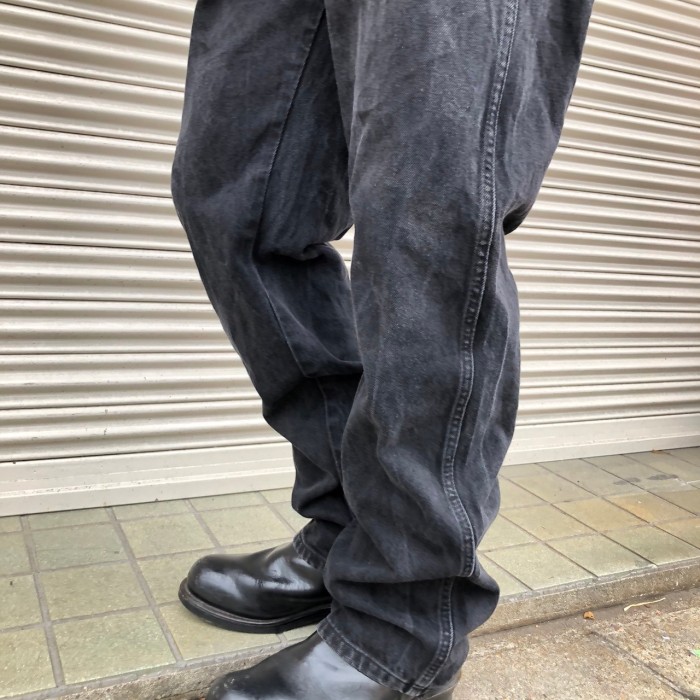 90s Rustler Wrangler ラスラー ラングラー デニムパンツ Black Denim Pants 80s ヴィンテージ ブラックデニム 後染め W36 L32 92cm | Vintage.City 古着屋、古着コーデ情報を発信
