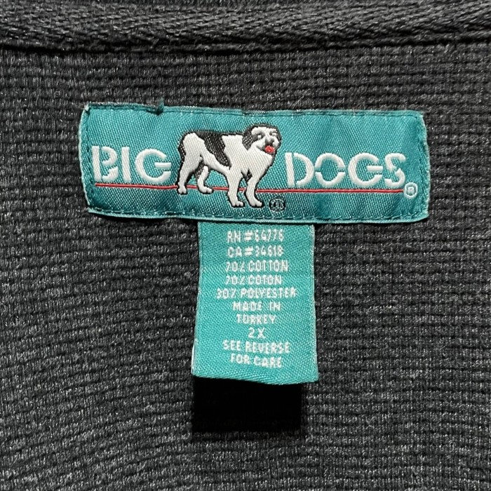 “BIG DOGS” L/S One Point Thermal Tee | Vintage.City 古着屋、古着コーデ情報を発信